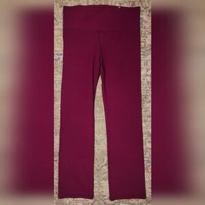 Athleta Elation Straight Leg Pant in Rich Burgundy